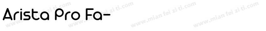 Arista Pro Fa字体转换